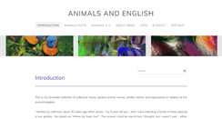 Desktop Screenshot of animalsandenglish.com